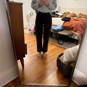 Women’s Zara Slim Straight Jeans - Dark Brown